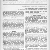0557 - Page 540 - Partie scientifique. Renaissance du chancre mou, par R. Barthélémy / Conférences médicales genevoises. Les hormones cortico-surrenales, par René Mach, Privat-Docent