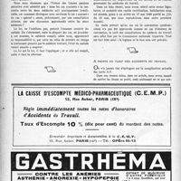 0573 - Page 556 - Échos & commentaires. Les rapports entre médecins traitants et médecins conseils dans la longue maladie / La rémunération des médecins du travail / A propos du tarif des accidents du travail