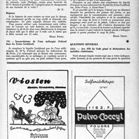 0606 - Page 589 - Correspondance. Automobilisme. La batterie d’accumulateurs, source de déboires / Inconvénients de l’eau mélangée d’alcool dans les freins Lockheed / Questions diverses. Art. 378 du Code pénal et déclarations des maladies vénériennes