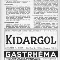 0611 - Page 594 - Dernières nouvelles. Faculté de Médecine de Paris / Faculté de Médecine d’Alger / Hôpital Broussais / L’Union des médecins français / Centre national de la recherche scientifique / Communiqué du Conseil Départemental de la Seine de l’Ordre des Médecins