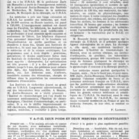 0632 - Page 615 - Partie professionnelle. Une conférence à la faculté de médecine sur la médecine en U. R. S. S / Y a-t-il deux poids et deux mesures en déontologie ?