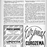 0645 - Page 628 - À travers l'officiel. Protection maternelle et infantile / Santé publique