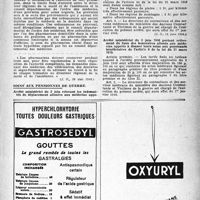 0648 - Page 631 - À travers l'officiel. Substances vénéneuses / Soins aux pensionnes de guerre