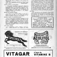 0704 - Page 689 - Dernières nouvelles. Syndicat des Chirurgiens de Paris et de la région parisienne / Hygiène scolaire et universitaire / Médaille du professeur Rocher / Nouveaux centres de pénicillinothérapie / Lutte contre l’alcool / Naissances / Nécrologie [Docteur Pierre Fredet]