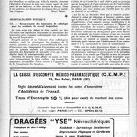 0731 - Page 716 - Correspondance. Automobilisme. Comment régénérer les accus ? / Hôspitalisation publique. Recouvrement des honoraires de radiologie pour les accidents du travail Hôspitalisés