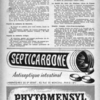 0767 - Page 752 - Dernières nouvelles. Faculté de médecine de Paris / Faculté de médecine de Marseille / Faculté de médecine d'Alger / Faculté de médecine de Toulouse / Faculté de médecine de Strasbourg / La Société des Amis des Hôpitaux Libres de France / Congrès français d'oto-rhino-laryngologie