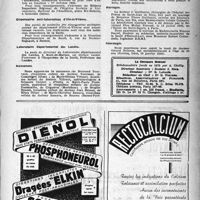 0768 - Page 753 - Dernières nouvelles. Congrès français d'oto-rhino-laryngologie / Hygiène scolaire et universitaire / Dispensaires anti-tuberculeux d’Ille-et-Vilaine / Laboratoire Départemental des Landes / Naissances / Mariages / Nécrologie. [Docteur Gérard Bresson]