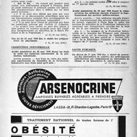 0804 - Page 789 - À travers l'officiel. Pharmacie / Production industrielle / Santé publique