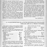 0809 - Page 794 - Partie scientifique. Clinique chirurgicale. L’anesthésie locale et régionale en obstétrique [Aug. Marmeaux] / La valeur énergétique de la ration individuelle du travailleur dans une usine de la région parisienne