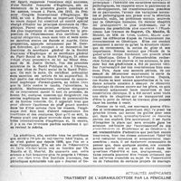 0841 - Page 826 - Partie scientifique. Racisme, eugénisme et génétique, par Pierre Labignette / Actualités américaines. L’agranulocytose par la pénicilline