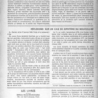 0842 - Page 827 - Partie scientifique. Actualités américaines. L’agranulocytose par la pénicilline / Réflexions sur un cas de diphtérie du nouveau-né / Les livres. Droit médical et Droit social, par G. Lepointe, Éditions Domat-Montchrestien, Paris