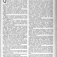 0902 - Page 887 - Partie scientifique. Mode de début et imputation des lésions orificielles du coeur, par M. A. Dumas. Il existe des atteintes antérieures de rhumatisme articulaire aigu franc