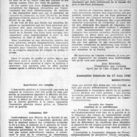 0948 - Page 933 - Partie professionnelle. La vie de nos oeuvres confraternelles. Société médicale mutuelle d’assurance et de défense professionnelles, « Le sou médical », (Société d’assurance à forme mutuelle régie par le décret-loi du 14 juin 1938). Rapport du Commissaire aux comptes / Assemblée Générale du 17 Juin 1946