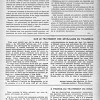 0970 - Page 955 - Partie scientifique. Nouvelles d'Angleterre. Une poudre D. D. T. activée - guérison de l’asthme bronchial / Sur le traitement des névralgies du trijumeau / A propos du traitement du zona