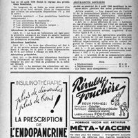 0994 - Page 979 - À travers l’officiel. Allocations familiales / Assurances sociales