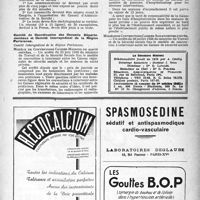 1088 - Page 1073 - Dernières nouvelles. XXVIe Congrès d’Hygiène (Institut Pasteur, 21 octobre 1946) / Comité de Coordination des conseils départementaux et comité intersyndical de la région parisienne