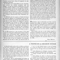 1107 - Page 1092 - Partie professionnelle. Les baux en cours doivent subir les majorations prévues par l'ordonnance du 28 juin 1945 / A propos de la sécurité sociale