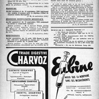 1125 - Page 1110 - À travers l'officiel. Allocations familiales / Loyers / Masseurs / Médecins consultants régionaux / Réquisitions