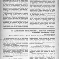 1139 - Page 1124 - Partie professionnelle. Organisation professionnelle. Ordre des médecins. Les délibérations du conseil national doivent-elles être publiques ? / De la nécessité impérative de la création en France d’écoles d’infirmiers d’état, par Marcel Chaton