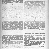 1141 - Page 1126 - Partie professionnelle. Le mot du lecteur. Sur rendez-vous / Au sujet des remplacements