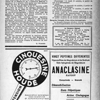 1152 - Page 1137 - Dernières nouvelles. Faculté de Médecine de Paris / Congrès français d’oto-rhino-laryngologie / Le Docteur P. Lacroix 1872-1946