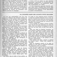 1183 - Page 1168 - Partie professionnelle. De l’égalité des honoraires des médecins et des sages-femmes en matière d’accouchement, par le Dr Georges Mouthon / La couleur dans les locaux pour malades