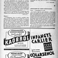 1192 - Page 1177 - Correspondance. Accidents du travail. Tarif A. T. agricoles / Application de tarif d’honoraires. Consultation de nuit