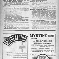1201 - Page 1186 - Dernières nouvelles. Cours supérieur de Gynécologie et de Biologie appliquée / Cours de service social antivénérien pour les infirmières et assistantes sociales / Centre hospitalier régional de Besançon / Dispensaire antituberculeux de Dax. — Avis de vacance du poste de médecin / Hôpital de Prades (P. -O) / Caisse primaire de Sécurité Sociale de la Vendée / Académie Duchenne de Boulogne / Inspection médicale Scolaire