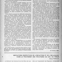 1208 - Page 1193 - Partie scientifique. A propos de l’épidémie actuelle de poliomyélite, par le Dr R. Liège / Indications respectives de l’impaction et de l'enclouage dans le traitement des fractures du col du fémur, George Pascalis