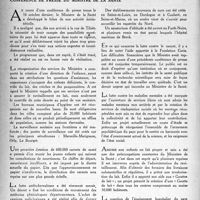 1295 - Page 1280 - Partie professionnelle. Propos du jour. Conférence de presse du ministre de la santé [G. Lavalée]