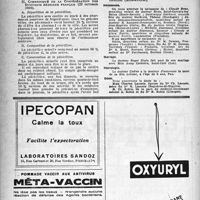 1315 - Page 1300 - Dernières nouvelles. La nouvelle réglementation de la pénicilline / La Société amicale des Médecins alsaciens / Naissances / Mariage / Nécrologie [Liliane Cadier] / Décès [Mme Charles Lacoste, Et. Robin]
