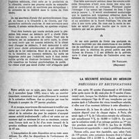1345 - Page 1330 - Partie professionnelle. Le mot du lecteur. Fidélité. !... / La sécurité sociale du médecin. Précisions et rectifications