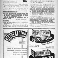 1363 - Page 1348 - À travers l'officiel. Santé publique / Accidents du travail / Dommages de guerre / Salaires