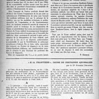 1379 - Page 1364 - Partie professionnelle. Organisation professionnelle. Une menace plus que jamais actuelle : les dispensaires / « K 12. Frontière », cause de certaines anomalies, par le Dr Fernand Decourt