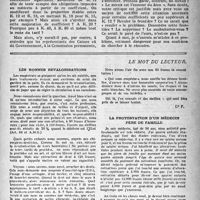 1380 - Page 1365 - Partie professionnelle. « K 12. Frontière », cause de certaines anomalies, par le Dr Fernand Decourt / Le mot du lecteur. Les bonnes revalorisations / La protestation d’un médecin père de famille