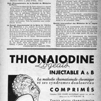 1394 - Page 1379 - Dernières nouvelles. La célébration du cinquantenaire de la mort de Pasteur / Journée médico-chirurgicale à Dreux / Cent Cinquantenaire de la Société de Médecine de Paris / Le Conseil départemental de la Seine de l’Ordre des Médecins / Inspection de la Santé / Comité intersyndical des Médecins de la région parisienne