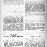 1456 - Page 1441 - Partie scientifique. XLIXe congrès de chirurgie. Résumé des rapports, Premier rapport. Discussion / Les livres. Les livres qui viennent de paraître / La syphilis occulte, par G. Milian J. -B. Bailliere et Fils, Éditeur (2e édition, 1946)