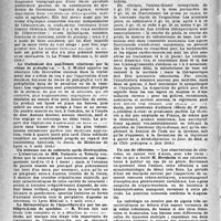 1461 - Page 1446 - Partie scientifique. La presse. Les suites d'un électrochoc ou la revendication injustifiée [(« La Presse Médicale », 24 août 1946)] / Le traitement des papillomes vénériens par la résine de podophylin [(« Journ. de Médecine de Lyon », 5 août 1946)] / Un nouveau cas de cataracte après électrocution / La thérapeutique de l'hyperthyroidie par les antithyroïdiens de synthèse [(« Jour, de Méd. et de Chir. pratiques », juin 1946)] / Un cas de chlorome [(« Le Journal de Médecine de Lyon », 5 octobre 1946)]