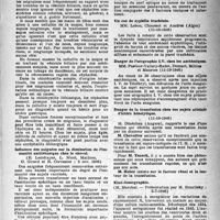 1508 - Page 1493 - Partie scientifique. Les sociétés savantes. Académie de médecine. Les migraines et leurs rapports avec les affections de la vésicule biliaire, (5 nov. 1946) / Influence des saignées sur la diminution de l’immunité antitétanique chez le cheval, (5 nov. 1946) / Société médicale des hôpitaux de Paris. Sur quelques formes nerveuses de la fièvre récurrente cosmopolite, (11-10-1946) / Un cas de syphilis trachéale, (11-10-1946) / Danger de l’urographie I. V. chez les azotémiques, (11-10-1946) / Danger de la transfusion chez des sujets atteints d’ictère hémolytique, (11-10-1946) / Kiné-densographie, (5-7-1946)