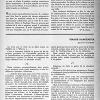 1516 - Page 1501 - Partie professionnelle. Actualité professionnelle. Quelques réflexions sur la qualification des spécialistes / Virage dangereux, par le Dr Caffort