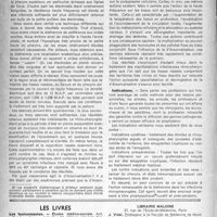 1551 - Page 1536 - Partie scientifique. Le traitement physiothérapique des infections rhino-pharyngées, par le Docteur Baulande / Les livres. Les toxicomanies, par Ant. Porot, Ferraris. Alger