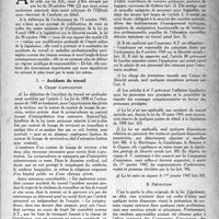 1562 - Page 1547 - Partie professionnelle. Organisation professionnelle. La toute dernière législation des accidents du travail. Accidents du travail. Champ d’application / Prévention