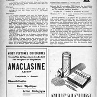 1587 - Page 1572 - Dernières nouvelles. Naissances / Fiançailles / Mariages / Nécrologie [Mme Escarras, Mme P. Lecouillard, Docteur Lucien Constant, Dr Pierre Paquet, Françoise, Docteur Gabriel Jung] / À travers l'officiel. Contrôle médical scolaire