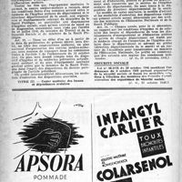 1591 - Page 1576 - À travers l'officiel. Contrôle médical scolaire / Sécurité sociale
