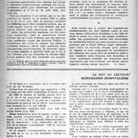 1615 - Page 1600 - Partie professionnelle. Sécurité sociale. Les allocations familiales / Le mot du lecteur. Honoraires hospitaliers