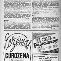 1626 - Page 1611 - Correspondance. Application de la nomenclature. Actes médicaux de nuit / Automobilisme. L’influence du froid sur la suspension des voitures