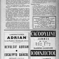 1632 - Page 1617 - Dernières nouvelles. A nos abonnés / Faculté de Paris