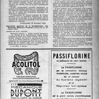 1634 - Page 1619 - Dernières nouvelles. Association générale des médecins de France / Assemblée générale de la Confédération des Syndicats Médicaux Français (Séance du 16 décembre 1946)