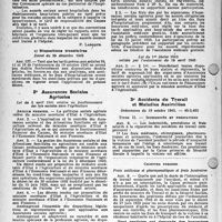 1667 - Page 6 - Nomenclature des actes professionnels. Généralités sur les tarifs. Sécurité Sociale, Ordonnance du 4 octobre 1945. Assurances Sociales des Professions non Agricoles. Hôspitalisation, Décret du 29 décembre 1945 / Dispositions transitoires, Décret du 29 décembre 1945 / Assurances Sociales Agricoles, Lot du 5 avril 1941 relative au fonctionnement des lois sociales dans l'agriculture / Accidents du Travail et Maladies Assimilées, Ordonnance du 19 octobre 1945. — 45-2. 453 Titre II. — Indemnités et prestations