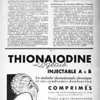0062 - Page 37 - Dernières nouvelles. Conseil départemental de la Seine de l’Ordre des Médecins / Confédération des Syndicats Médicaux Français